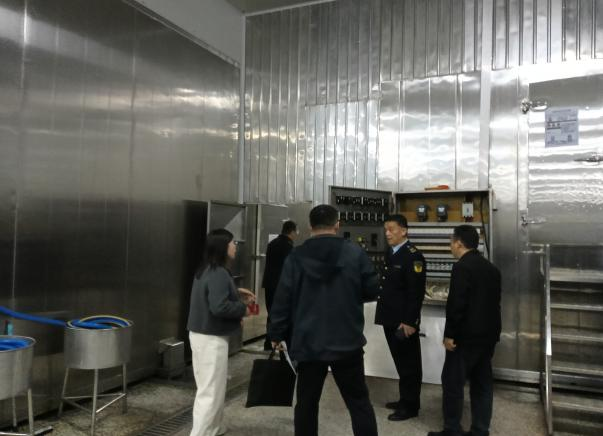 安全管理部門對健達公司進行安全隱患問題復(fù)查工作
